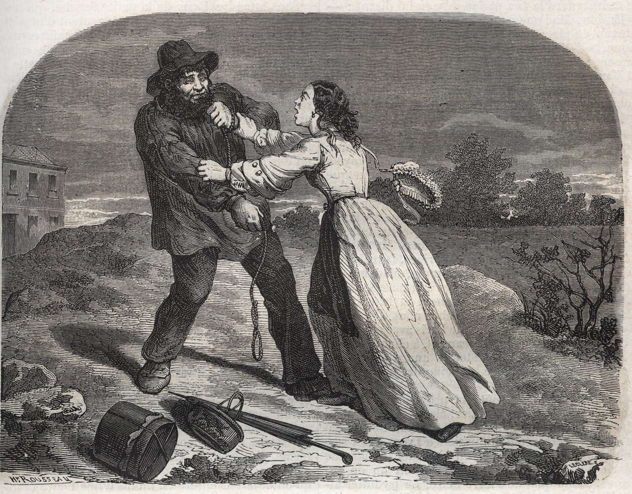 El asesino del buen Martin Dumollard (1810-1862) asesino en serie del siglo XIX, en el Ain de Unknown artist