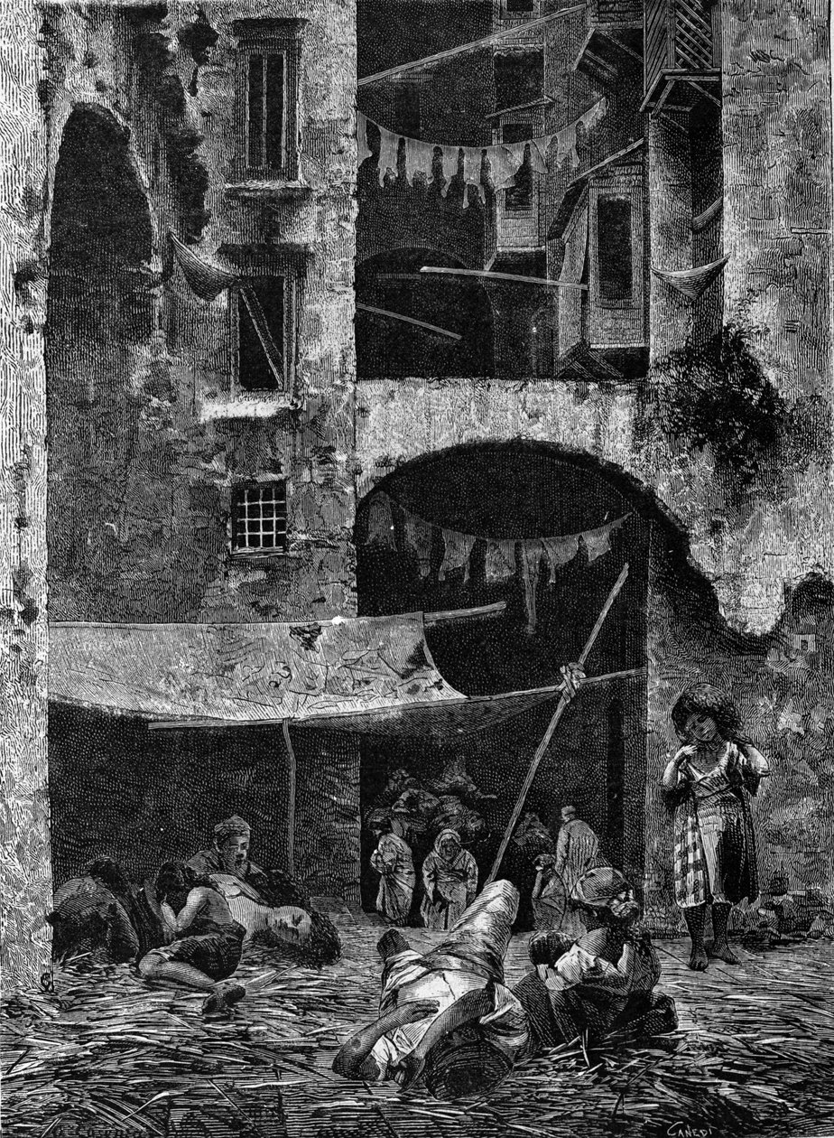 La epidemia de cólera en Nápoles en 1836 de Unknown artist