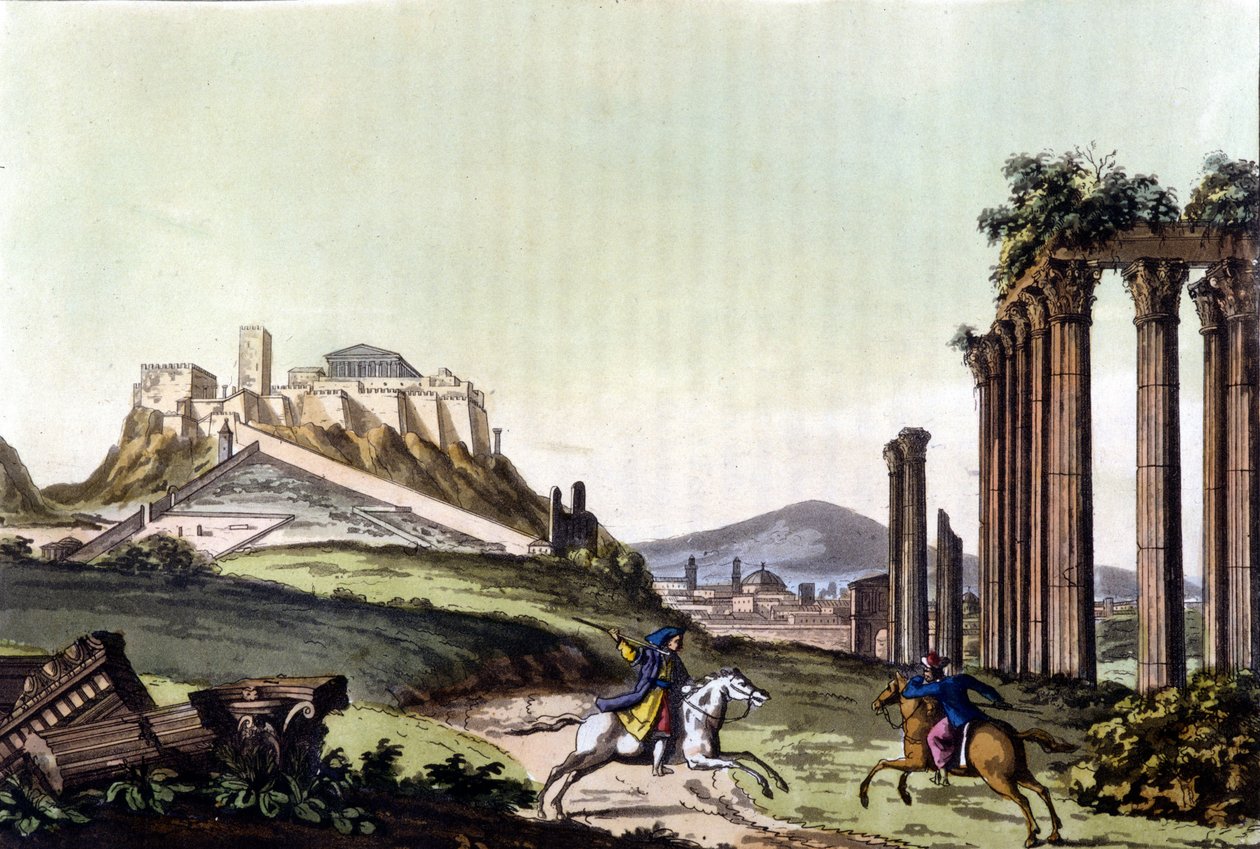 La ciudad de Atenas en 1810. en 