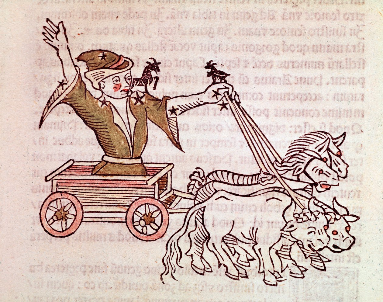 La constelación de la garrapata (detalle) viene de "Poeticon astronomicon" atribuido al historiador romano Hygin de Unknown artist