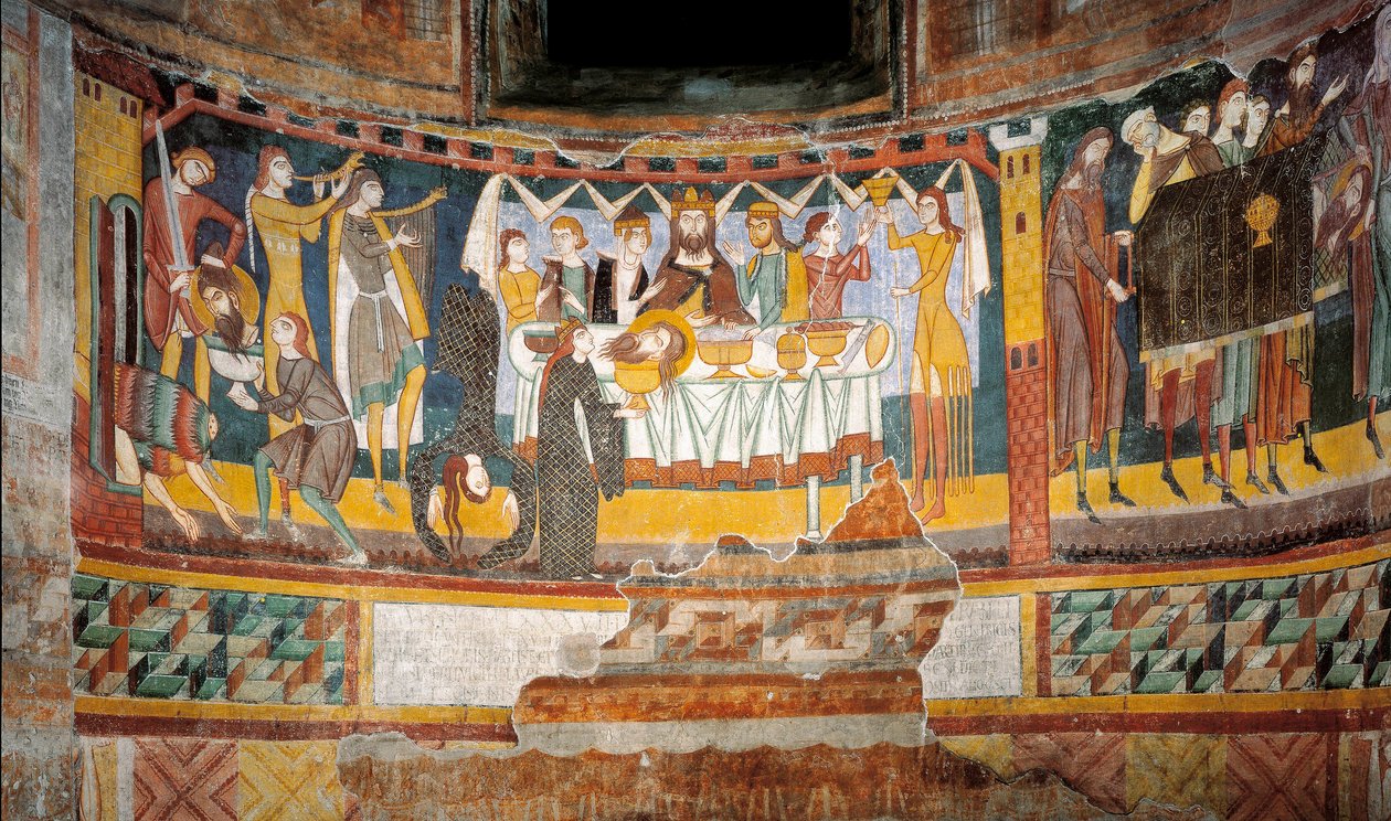 La danza de Salomé y la cabeza de San Juan Bautista de Unknown artist