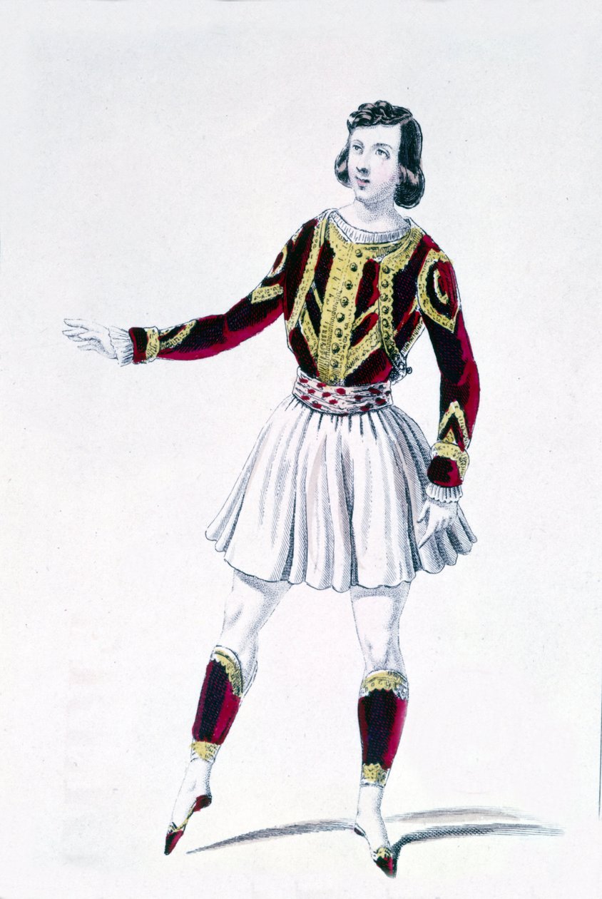 El bailarín y coreógrafo Marius Petipa (1818-1910) en “Los derechos del señor” de Unknown artist
