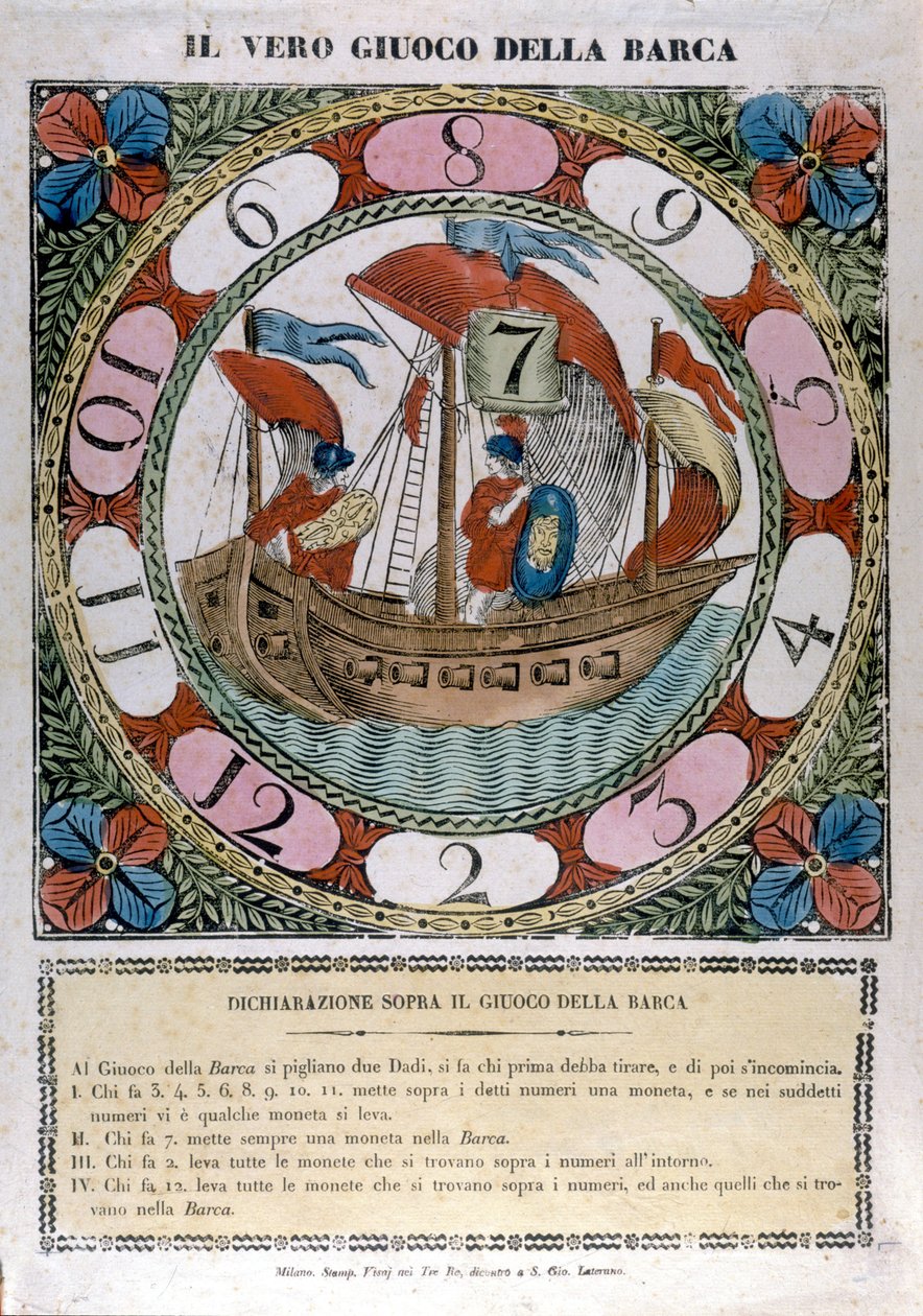 El juego del barco. Siglo XVIII de Unknown artist