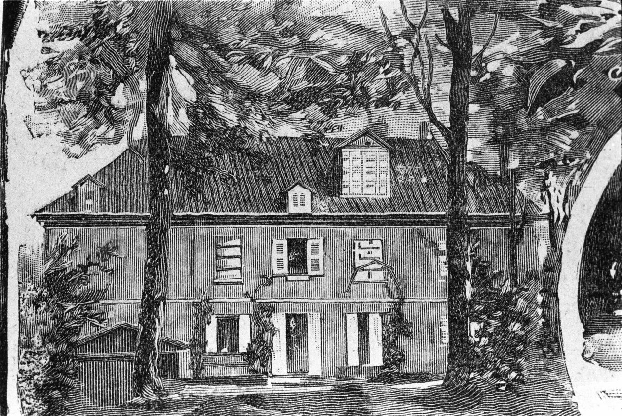 Casa de George Sand (Aurore Dupin, Baronesa Dudevant) (1804-1876) en Nohant-Vic (Nohant Vic) (36) de Unknown artist