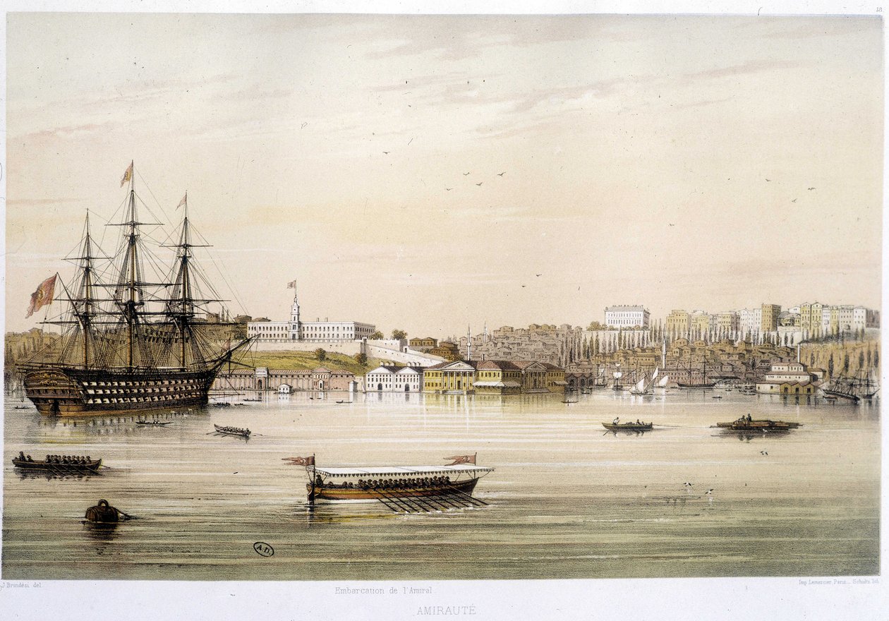 El puerto o Almirantazgo de Estambul en el siglo XIX de Unknown artist