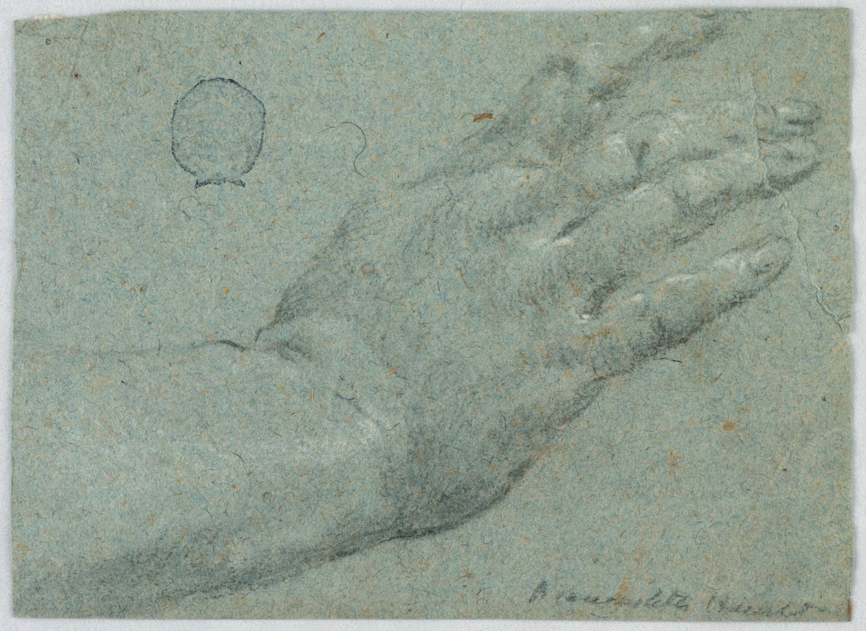 La mano derecha de un hombre de Unknown artist