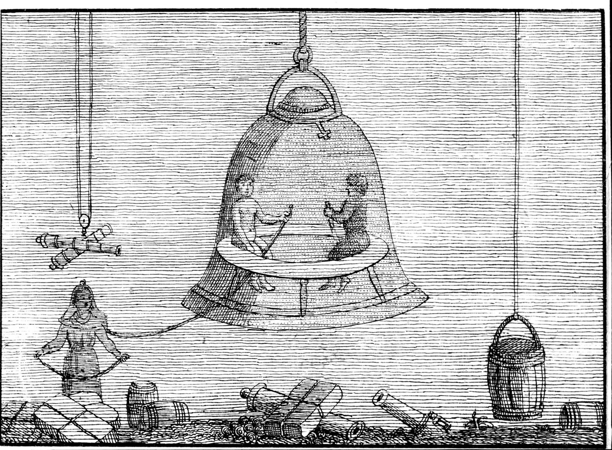 El casco de un traje (grabado del siglo XVII o XVIII) de Unknown artist