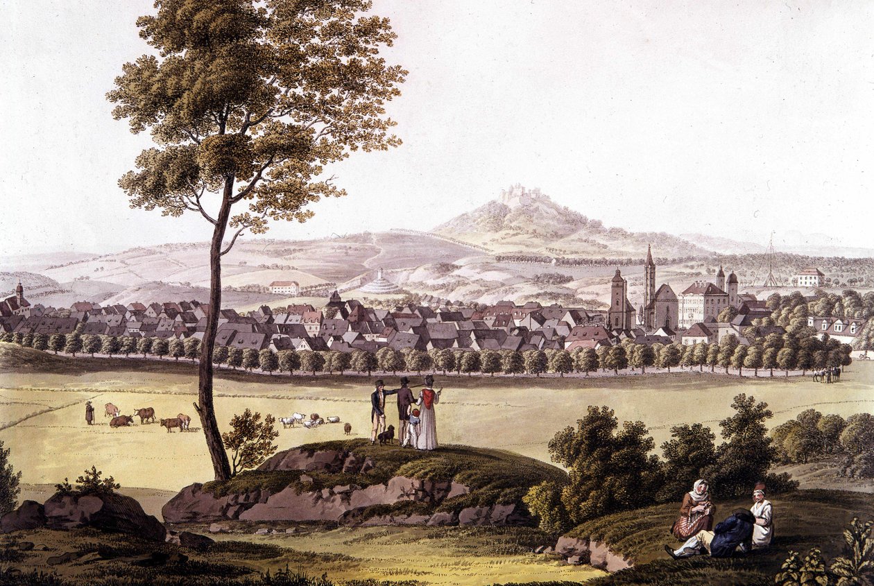 La ciudad de Toeplitz (Toplitz) en Bohemia a finales del siglo XVIII. de Unknown artist