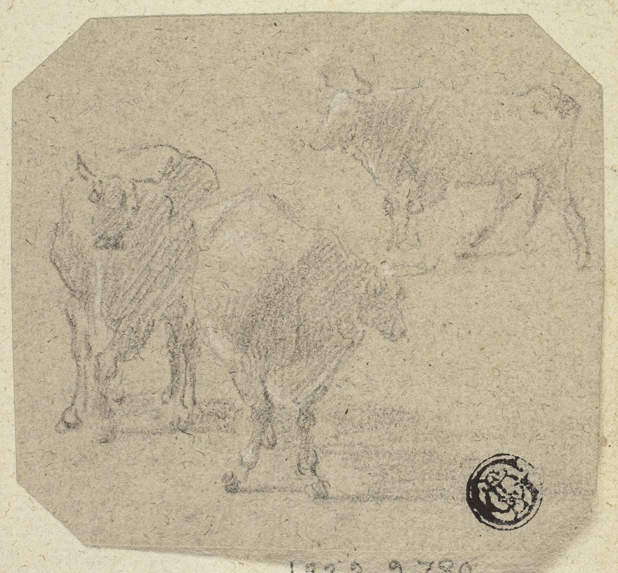 Tres vacas de Unknown artist