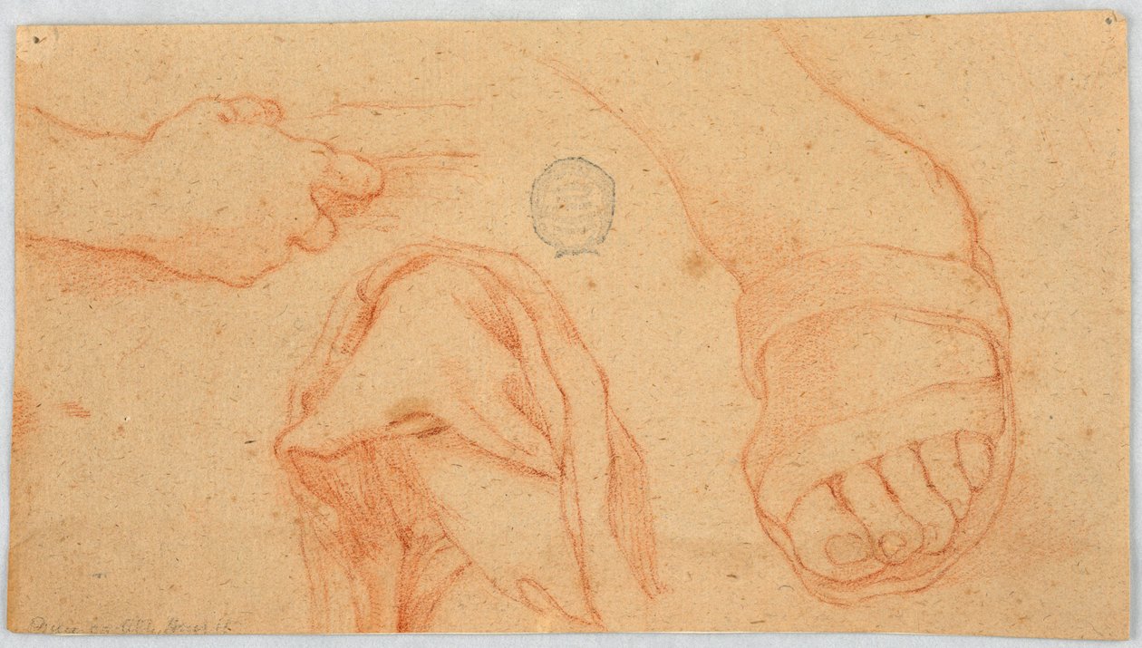 Tres Bocetos Preparatorios de Unknown artist
