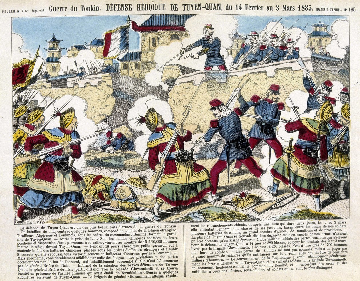 Guerra de Tonkín: la defensa de Tuyen Quan (Tuyen-Quan), Vietnam del 14 de febrero al 3 de marzo de Unknown artist