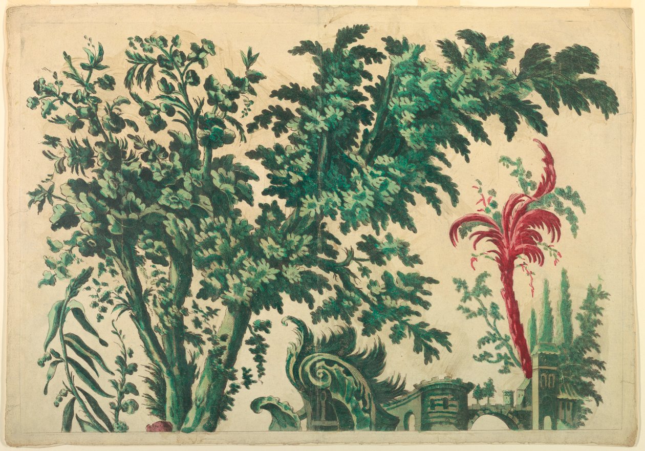Parte superior de un panel ornamental de Unknown artist