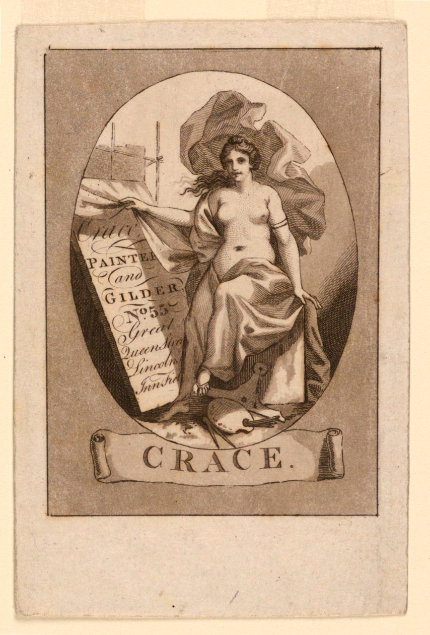 Tarjeta comercial, Crace and Son de Unknown artist