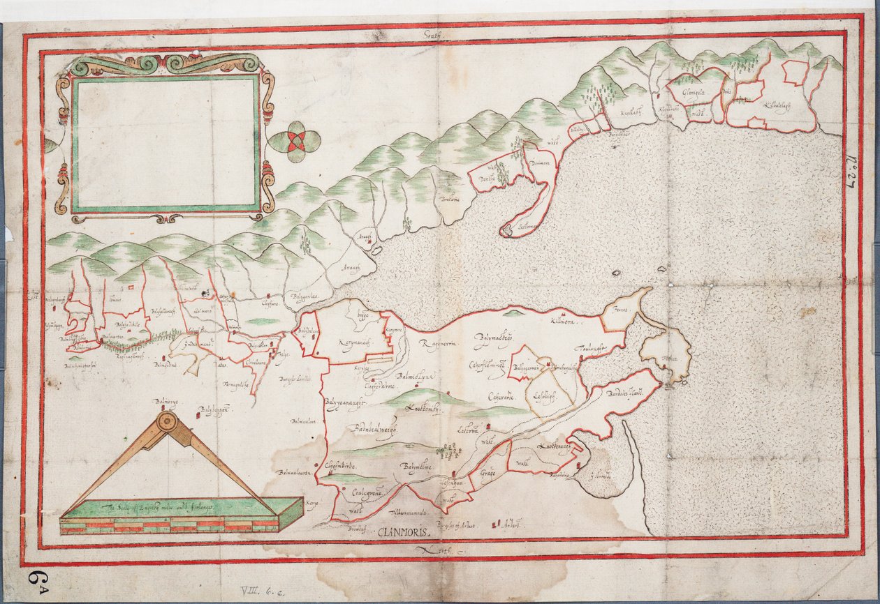 Bahía de Tralee, Irlanda, c.1600 (papel, lino) de Unknown artist
