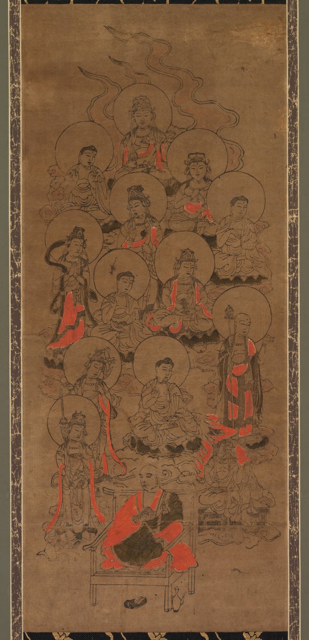 Twelve Buddhas and Kobo Daishi (Jusanbutsu) de Unknown artist