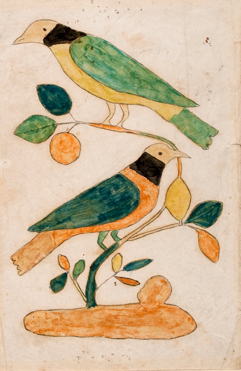 Dos pájaros de Unknown artist