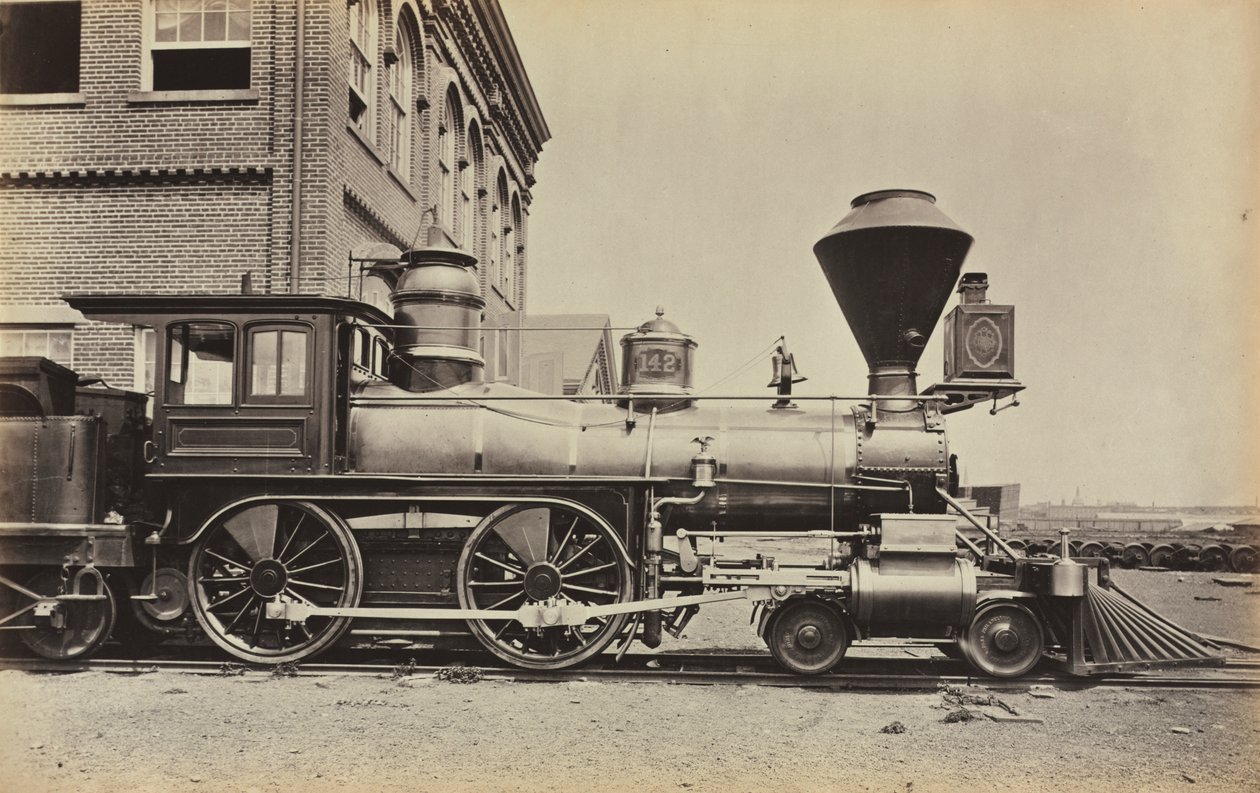 Sin título (Locomotora del ferrocarril de Pensilvania) de Unknown artist