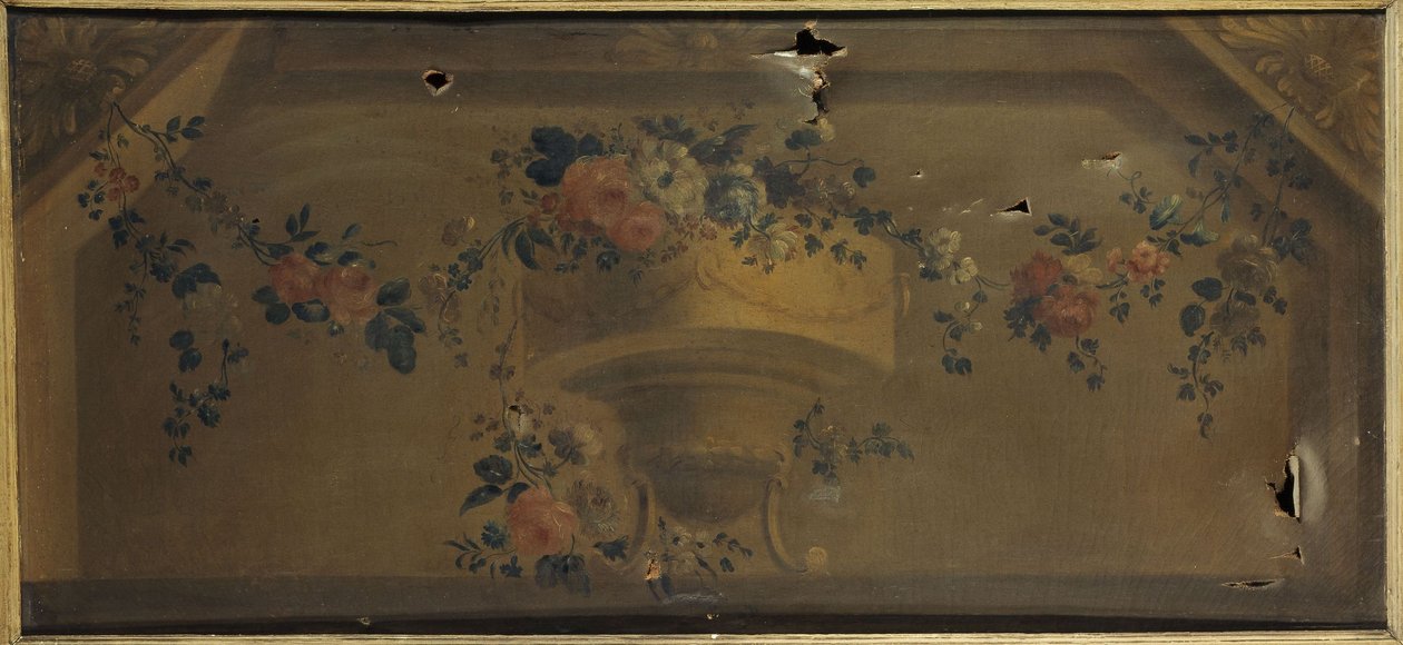 Jarrón de flores en una hornacina. Entre 1769 y 1789 (óleo sobre lienzo) de Unknown artist