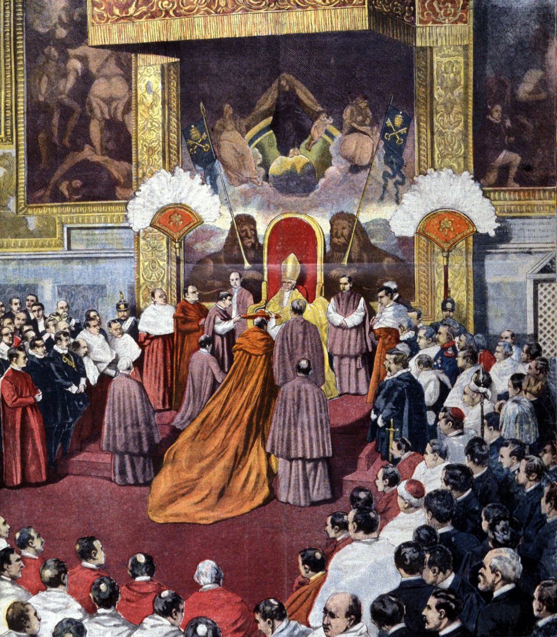 Consistorio del Vaticano presidido por el Papa León XIII de Unknown artist