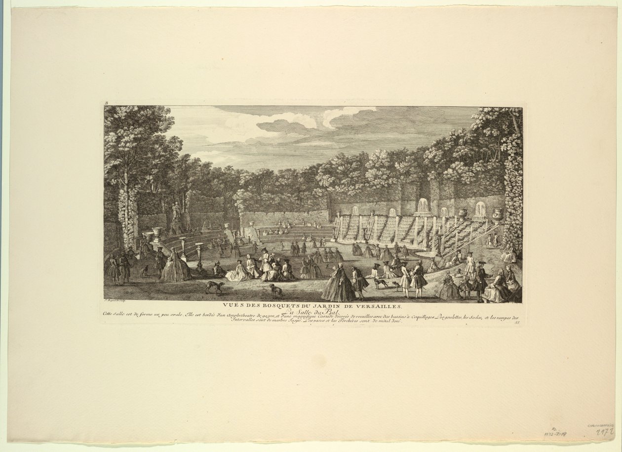 Versalles, Bosques del Jardín, el Salón de Baile de Unknown artist