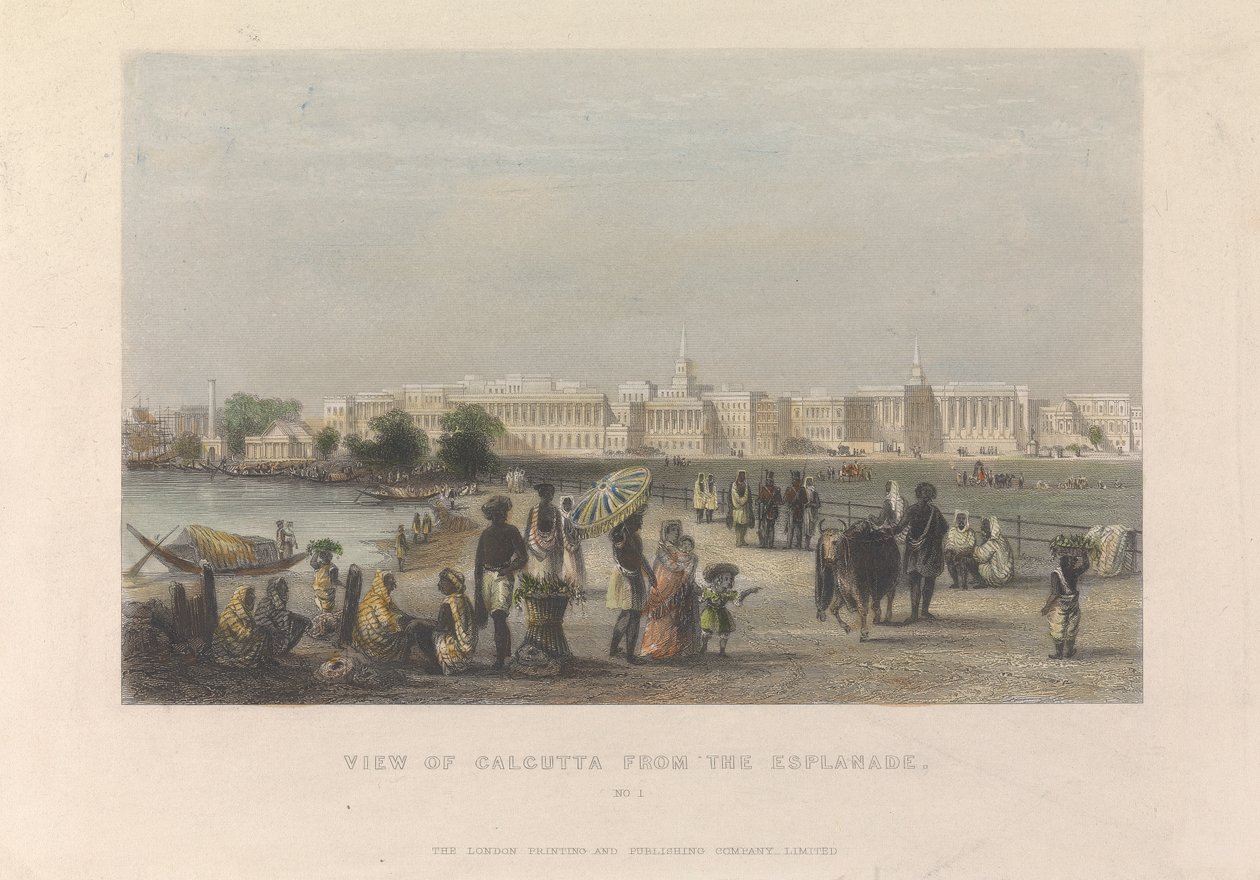 Vista de Calcuta desde la Explanada, nº 1 de Unknown artist