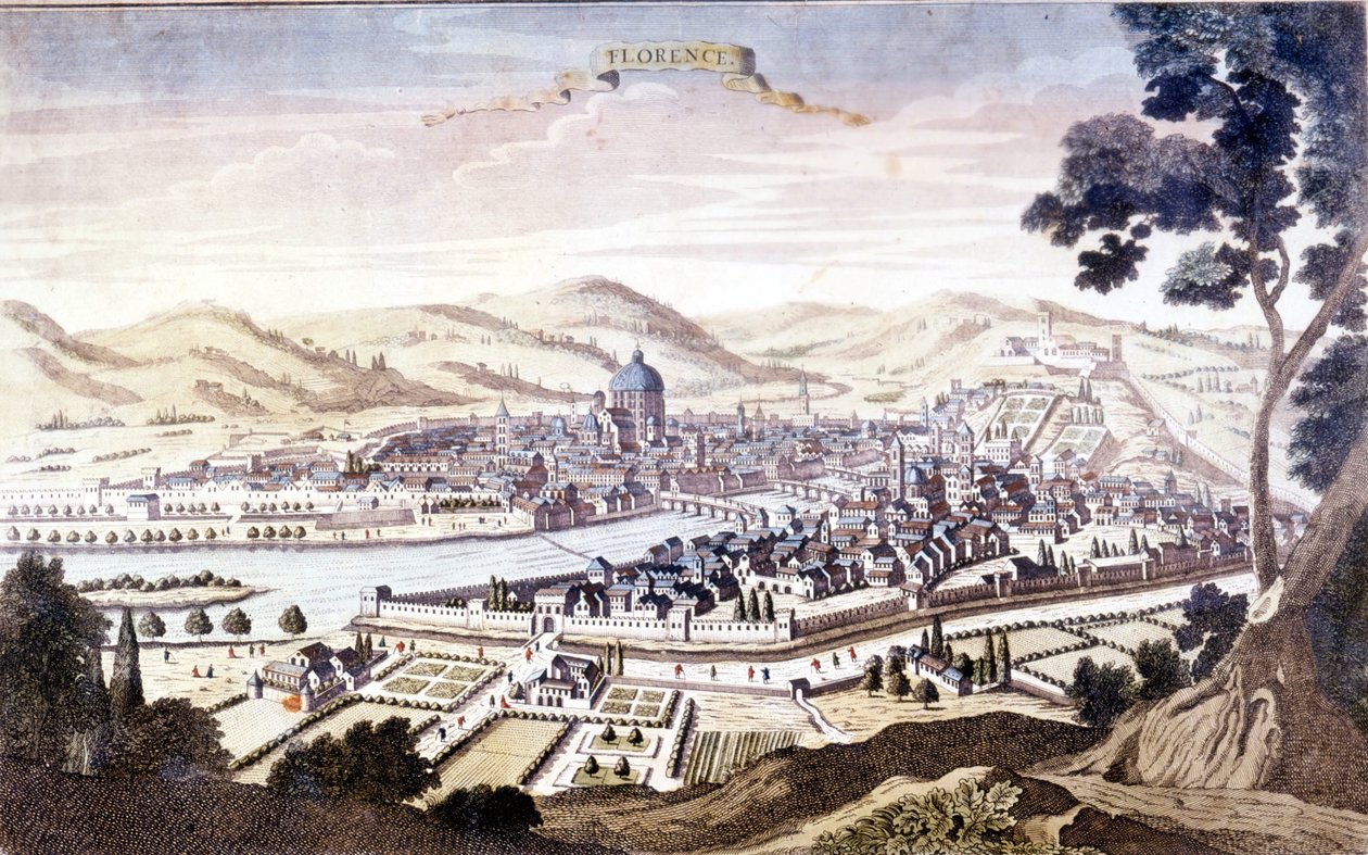 Vista de Florencia en el siglo XVIII de Unknown artist