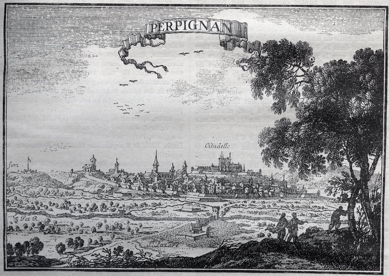 Vista de Perpiñán en el siglo XVII de Unknown artist