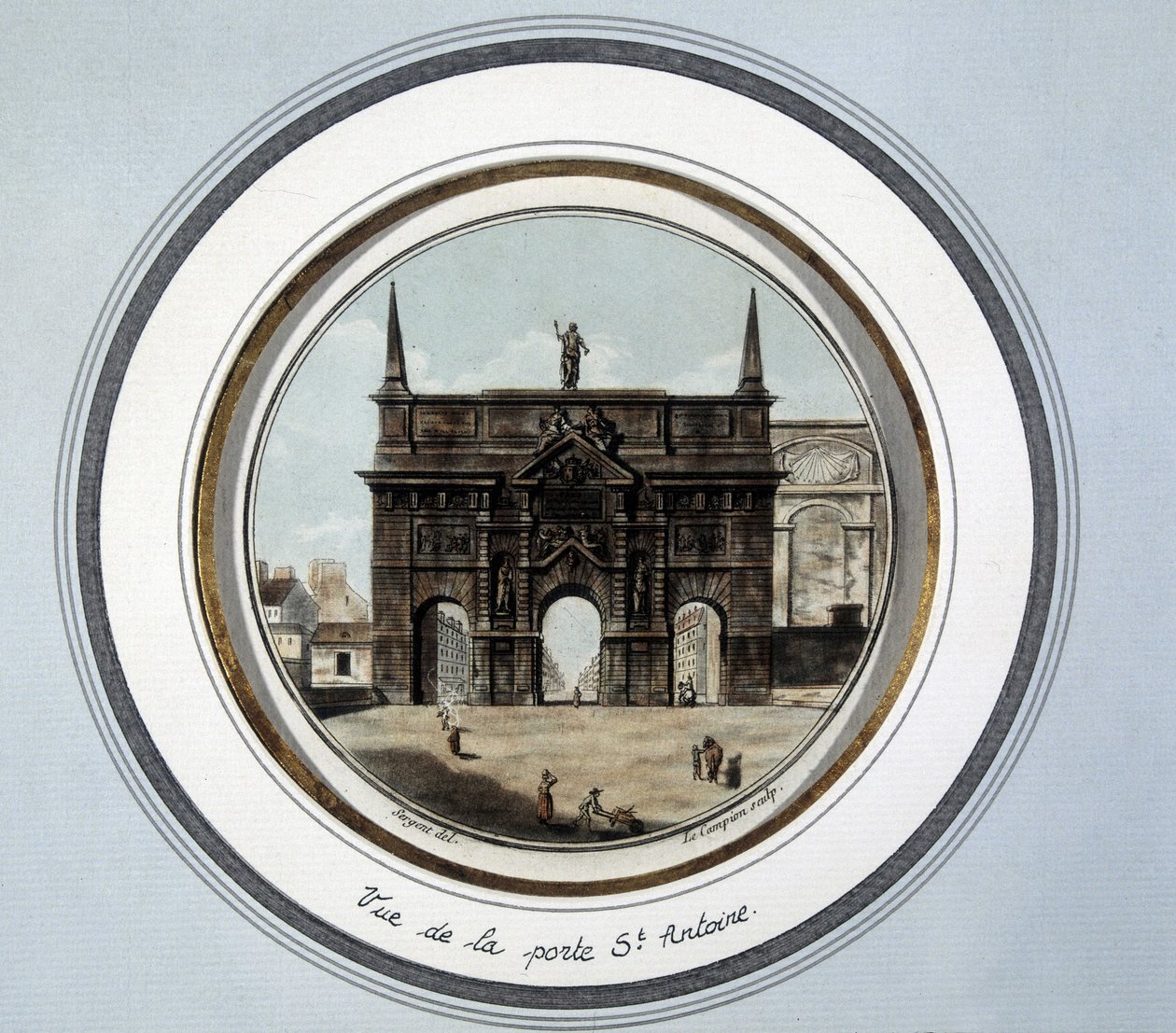 Vista de la puerta de San Antonio de Unknown artist