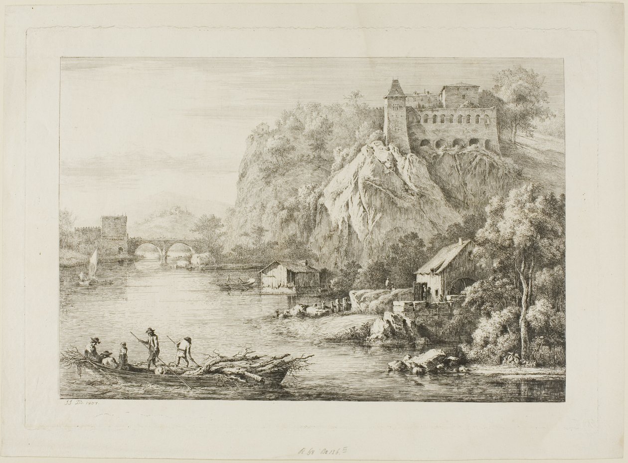 Vista de los Carmes de Caussées en Lyon de Unknown artist