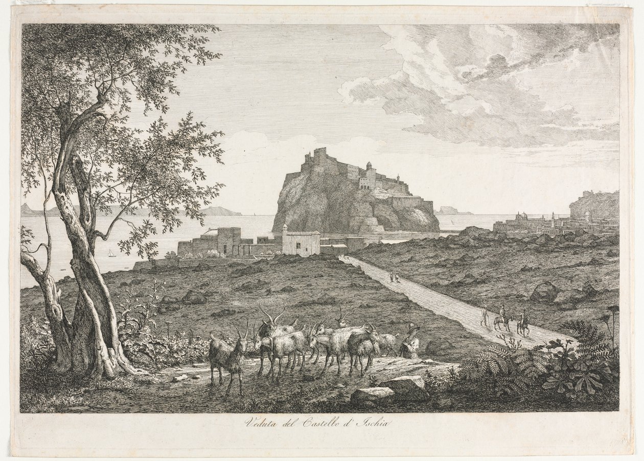 View of the Castello, Ischia de Unknown artist