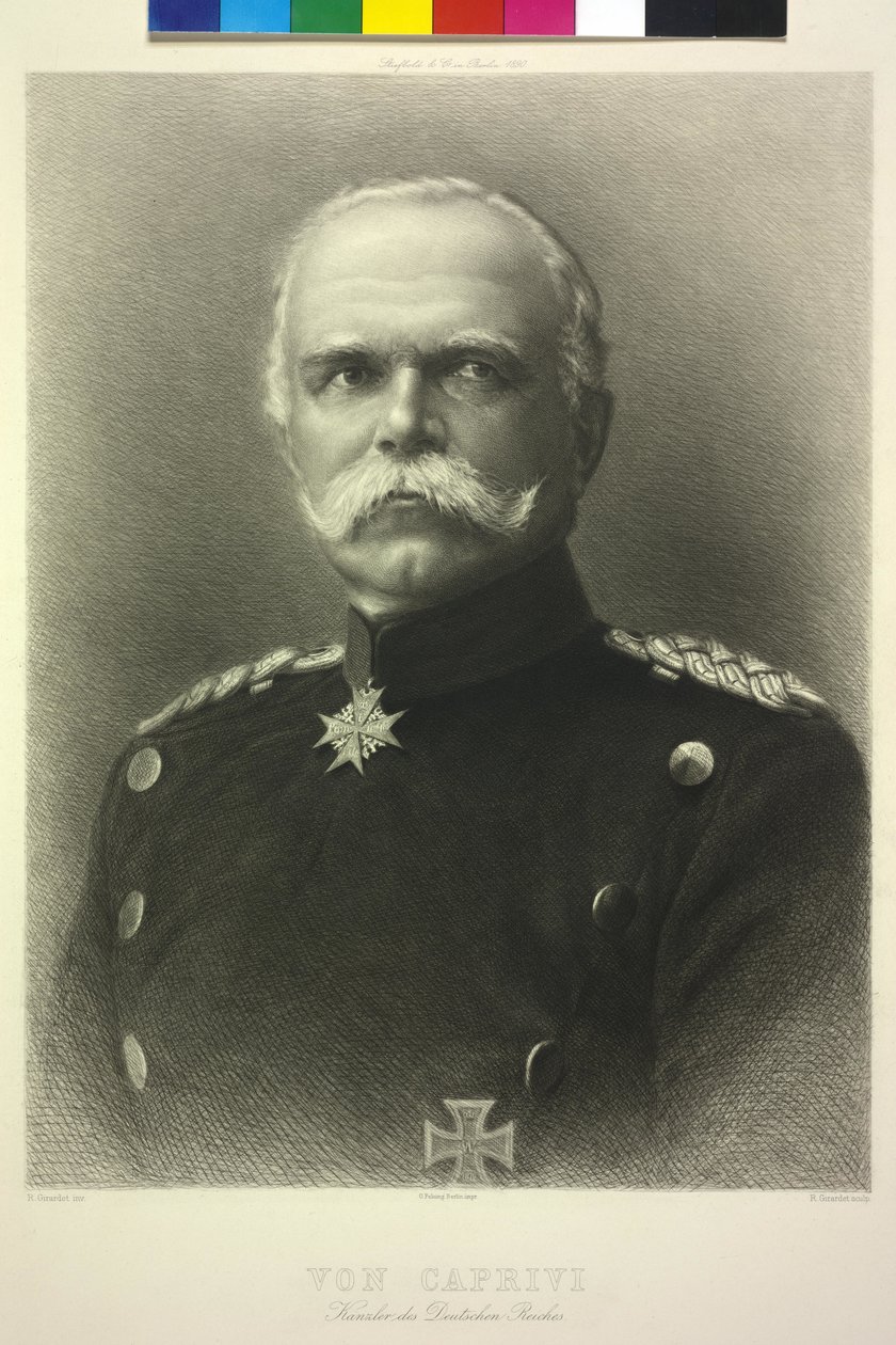 Von Caprivi canciller del imperio alemán de Unknown artist