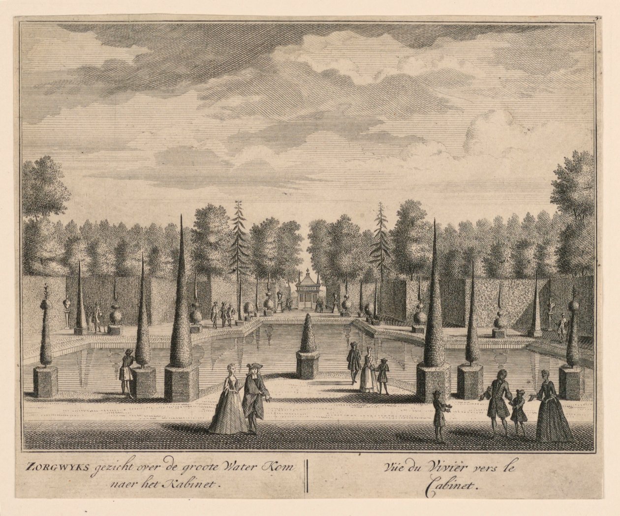 Vista del Vivier hacia el Gabinete de Unknown artist