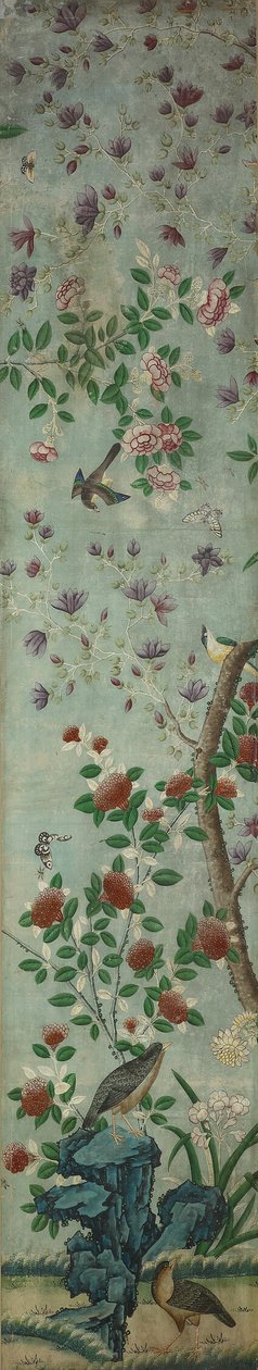 Panel mural: Pájaros y flores de Unknown artist