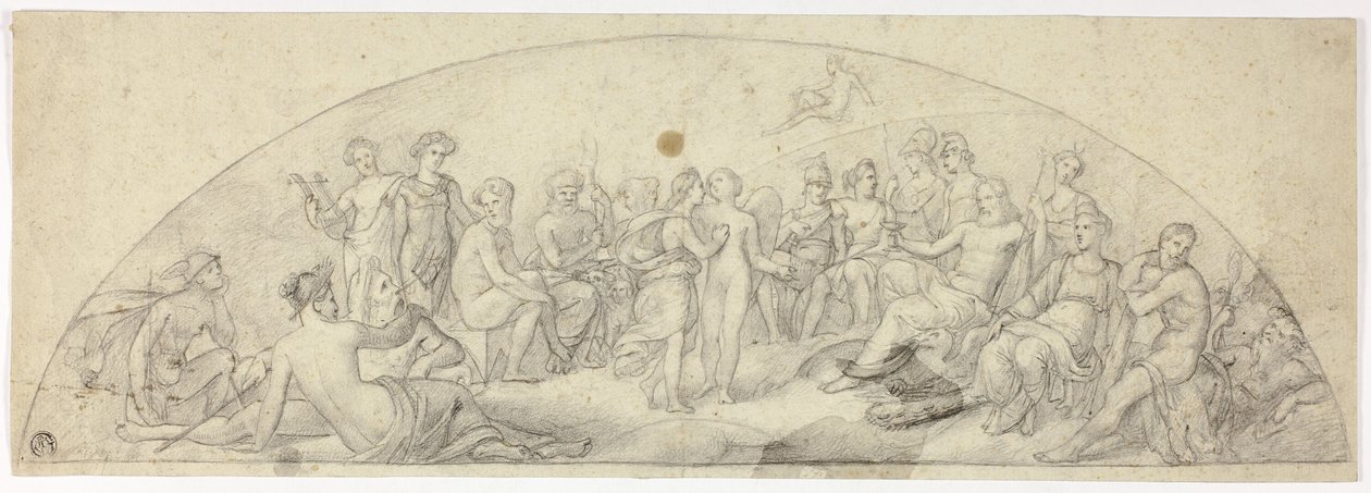 Boda de Cupido y Psique en el Monte Olimpo de Unknown artist