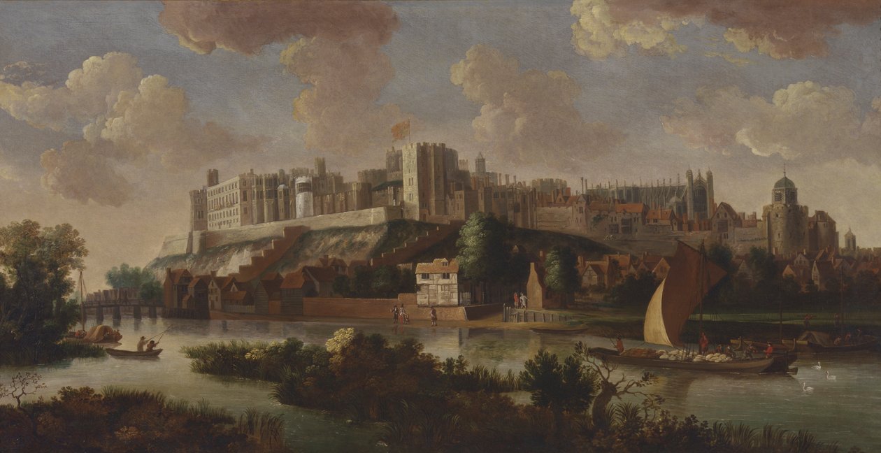 El castillo de Windsor visto desde el Támesis de Unknown artist