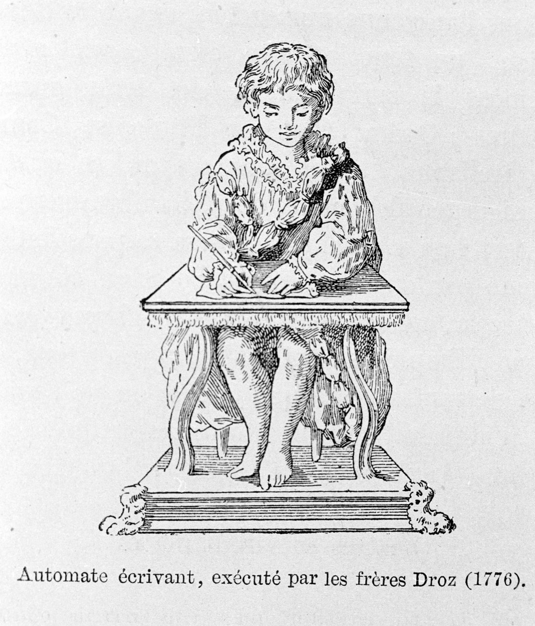 Autómata escritor, presentado por los hermanos Droz en 1776 de Unknown artist