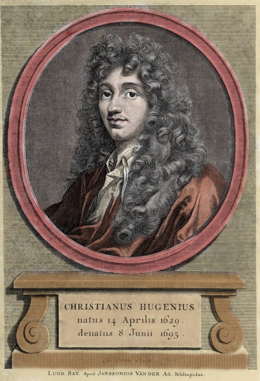 Retrato de Christiaan Huygens. Físico y matemático holandés (1629-1695) de Unknown artist