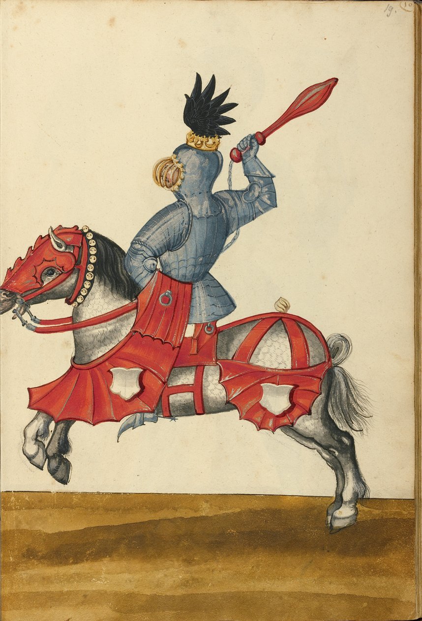 Un jinete con armadura de Unknown artist/maker
