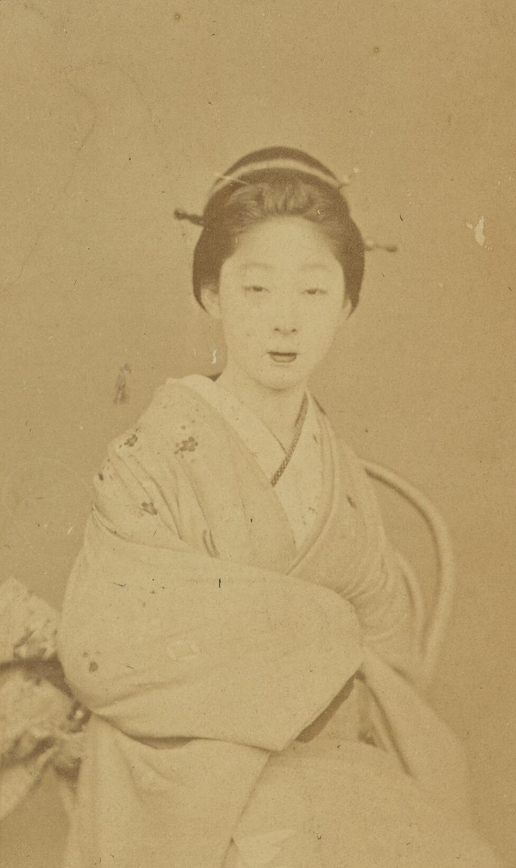 [Mujer japonesa sentada] de Unknown artist/maker