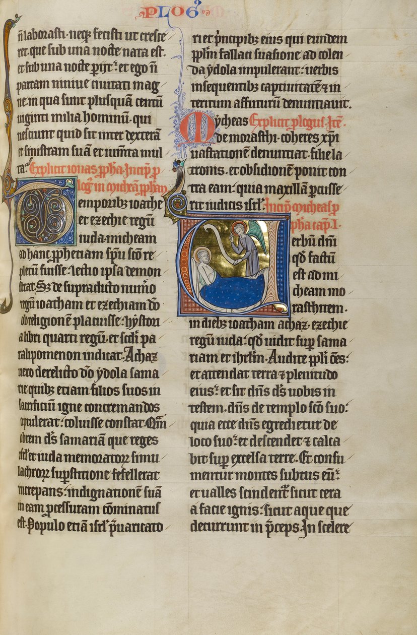 Un ángel ante Miqueas de Unknown  – illuminator