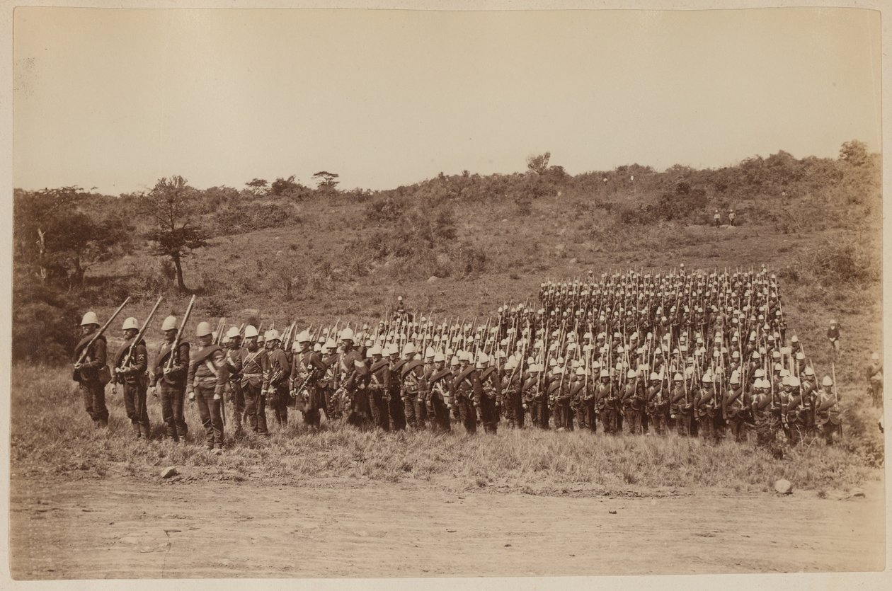 91º Highlanders regresando de Zululandia 1879 de Unknown photographer