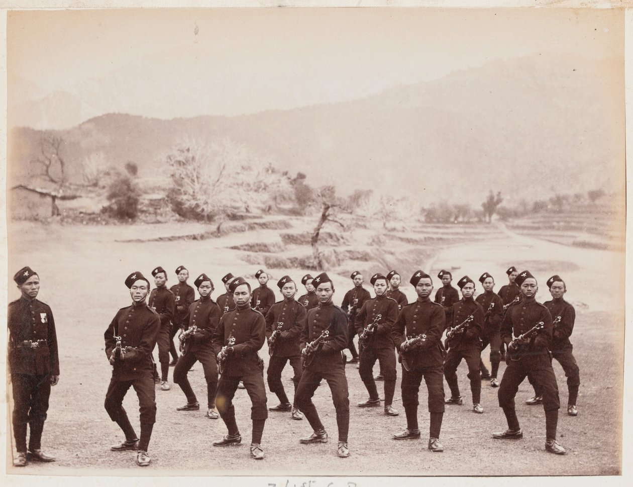 Un destacamento del 4º Regimiento Gurkha (Rifle) de Unknown photographer