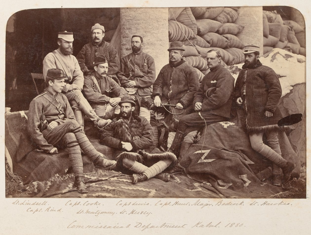 Un grupo de oficiales británicos, circa 1879 de Unknown photographer
