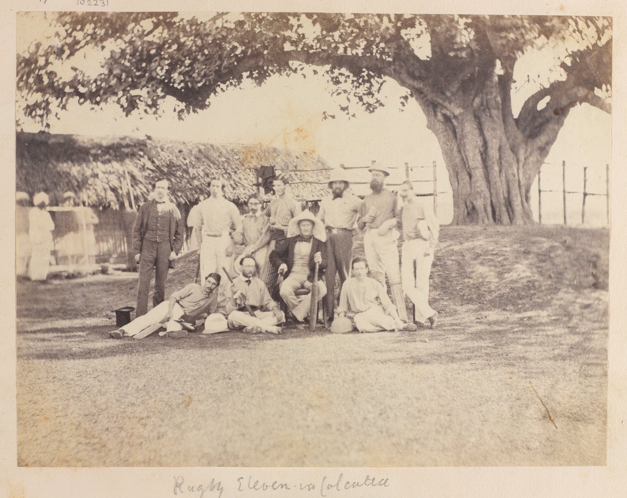 Equipo de cricket del ejército, Calcuta de Unknown photographer