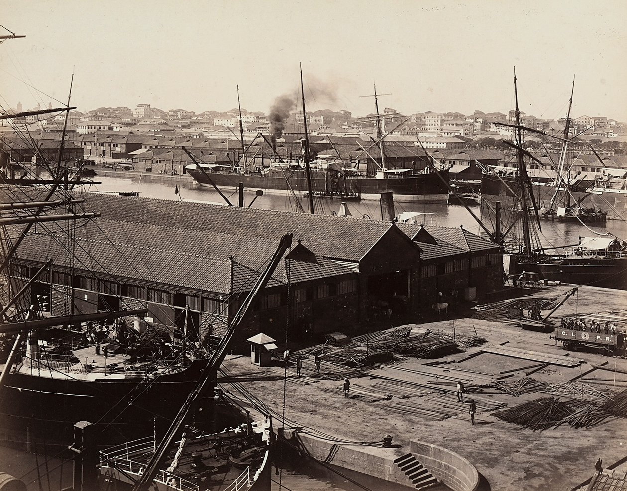 Puerto de Bombay, India de Unknown photographer