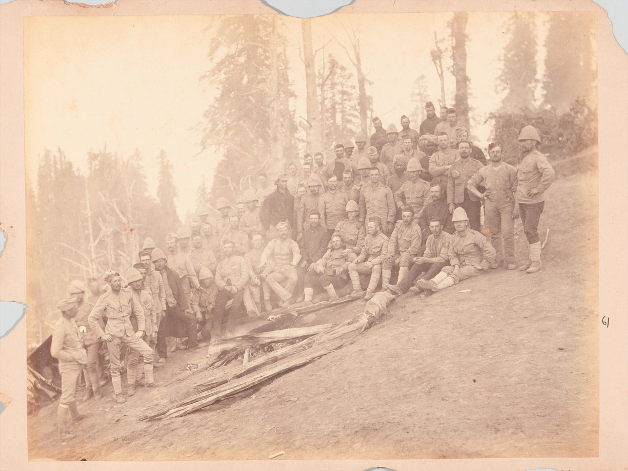 Oficiales británicos, expedición a la Montaña Negra de Unknown photographer