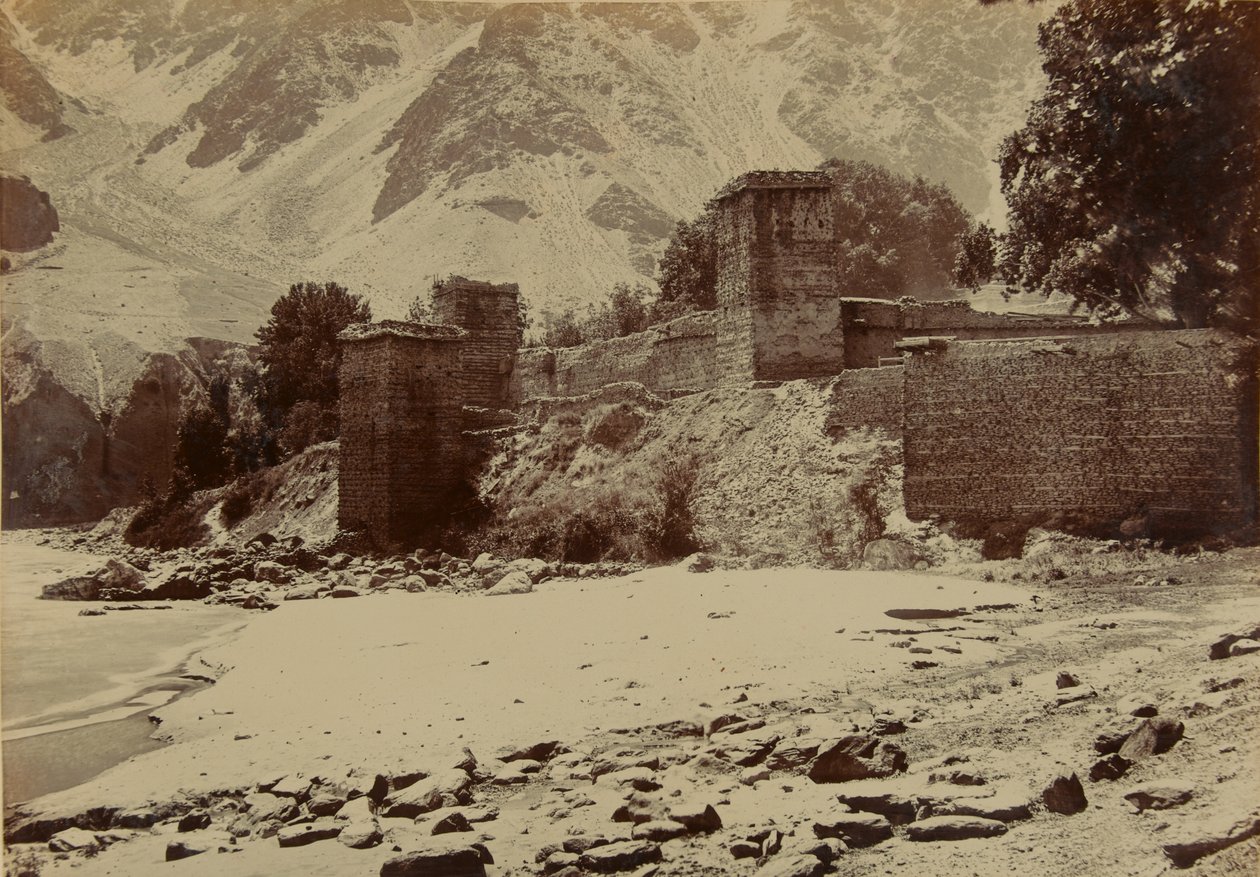 Fuerte de Chitral, 1895 de Unknown