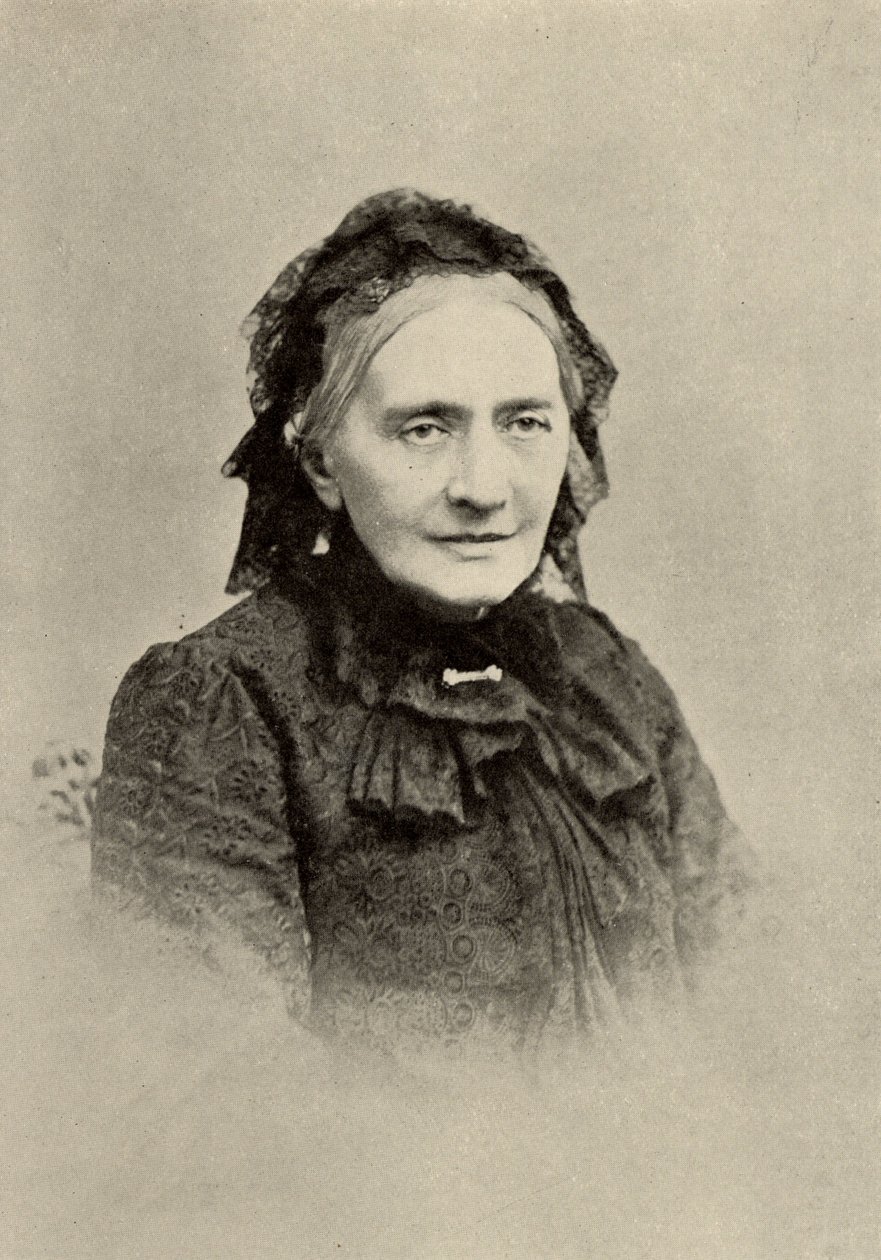 Clara Schumann (nacida Clara Wieck - 1819-1896) Pianista alemana de edad avanzada (impresión) de Unknown photographer