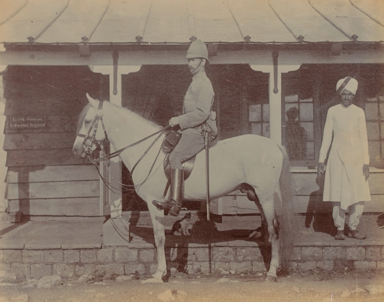 Coronel A M Paterson, comandante del 1º Regimiento de Bedfordshire de Unknown photographer