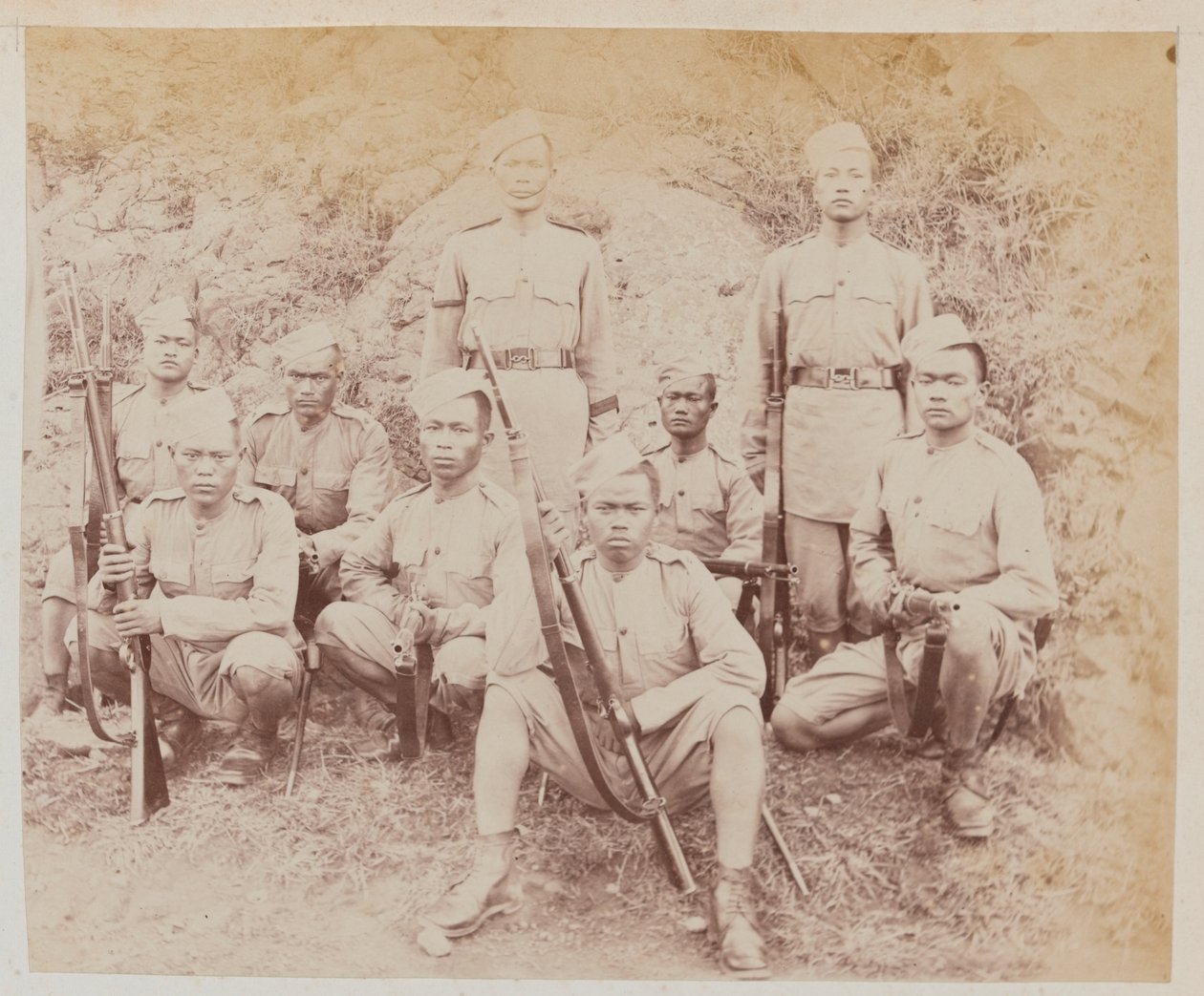Destacamento del Regimiento Goorkha 4º de Unknown photographer